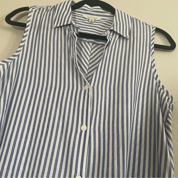 Max Studio womans nautical striped tunic size S sleeveless spring coastal summer - Picture 10 of 10